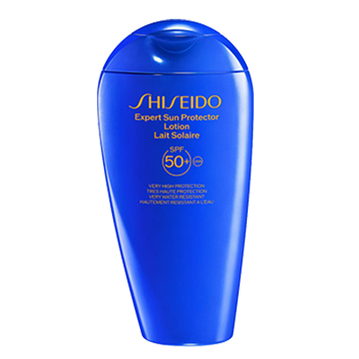 Shiseido Expert Sun Protector Lotion SPF 50+ – hochwertiger Sonnenschutz für Golf, Sport und Outdoor-Aktivitäten.
